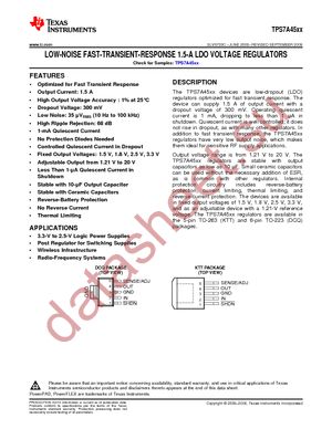 TPS7A4515DCQR datasheet  